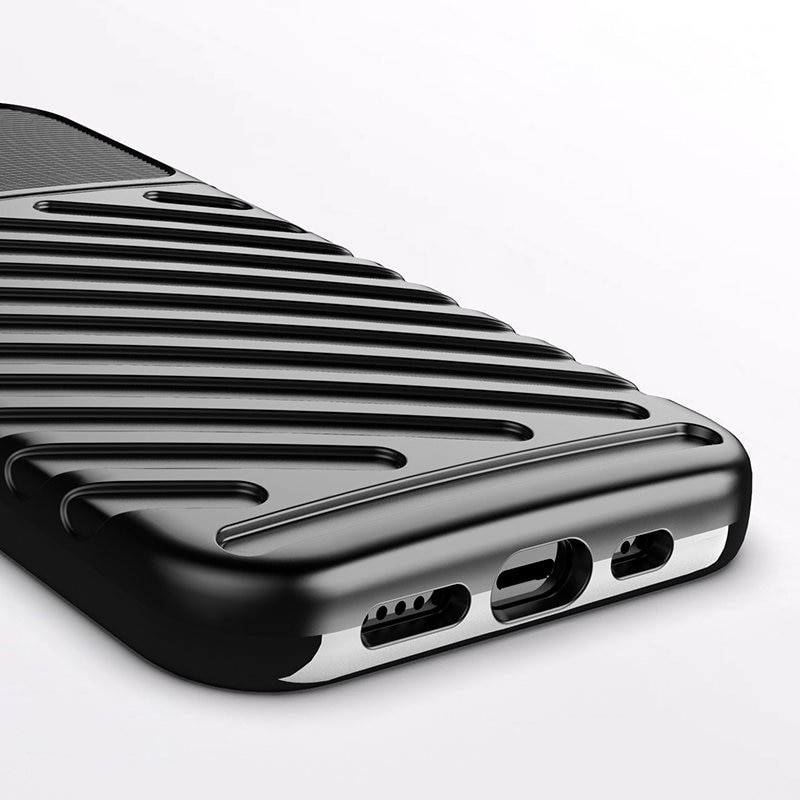 Thunder Case Flexible Tough Rugged Cover TPU Case til iPhone 13 mini grøn