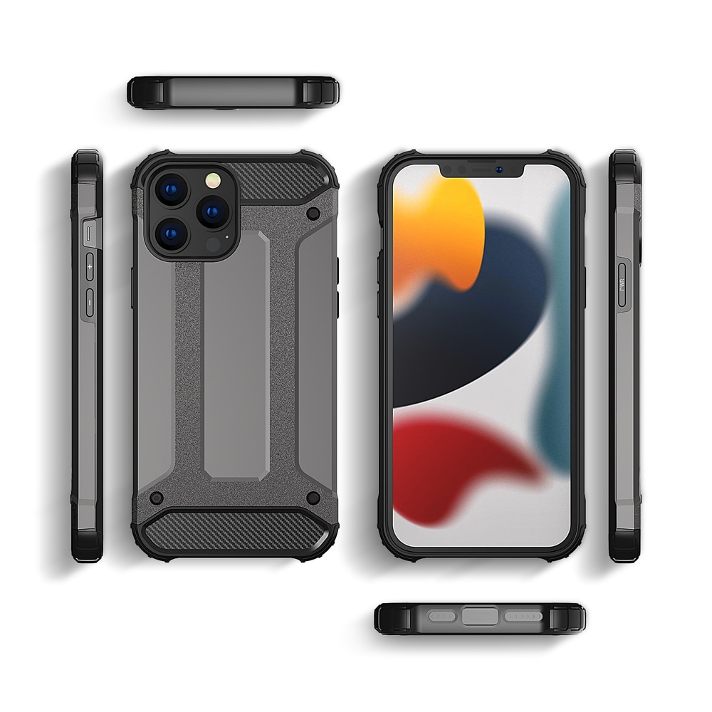Hybrid Armor Case Robust cover til iPhone 13 Pro blå