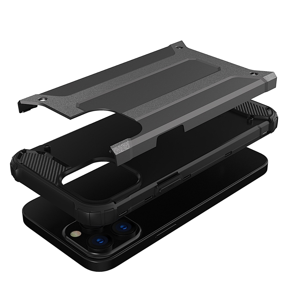 Hybrid Armor Case Robust cover til iPhone 13 Pro blå
