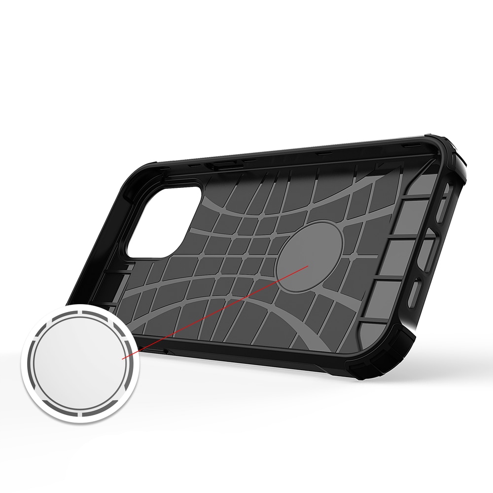 Hybrid Armor Case Robust cover til iPhone 13 Pro sølv