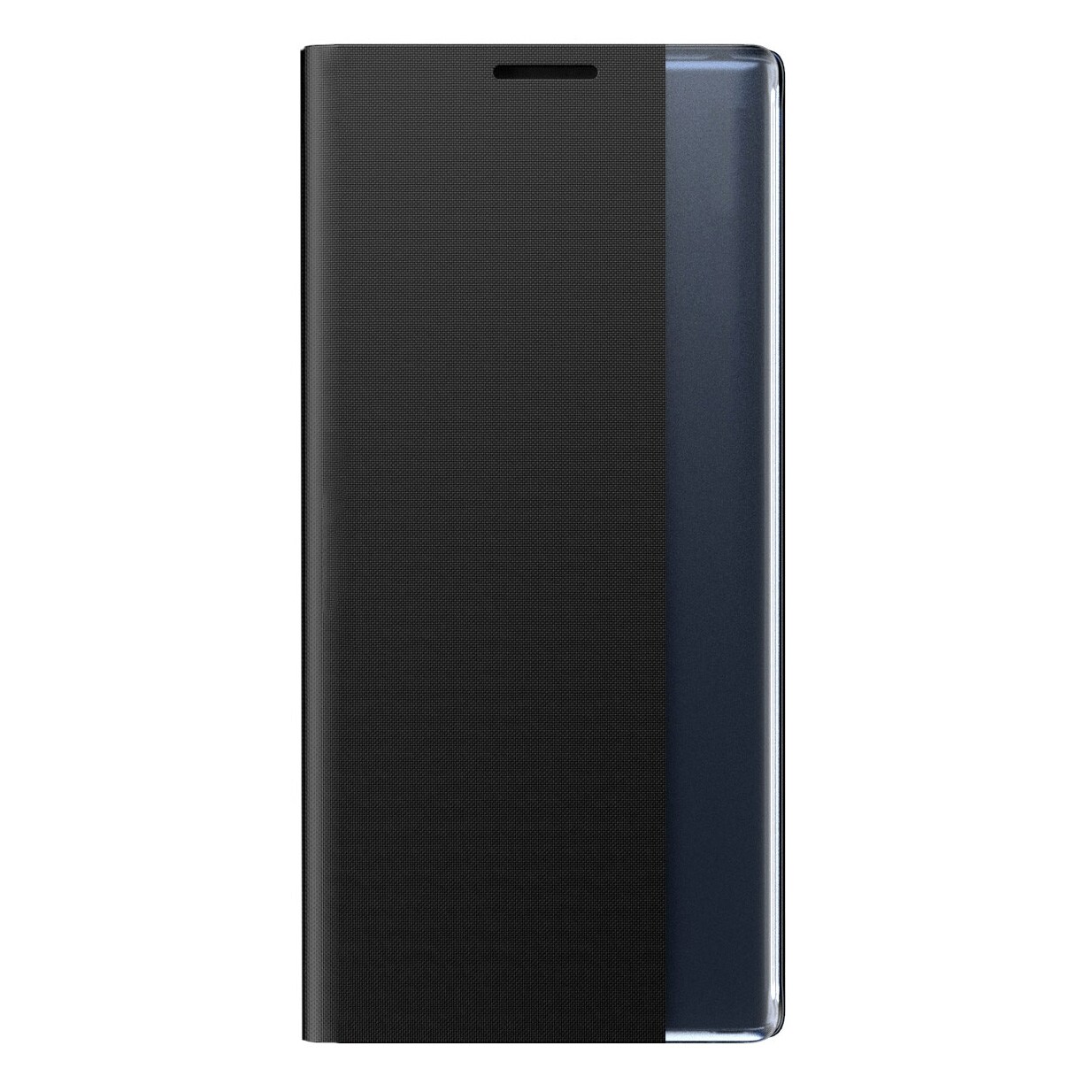 Sleep Case Bookcase Type Case med smart vindue til iPhone 13 Pro sort