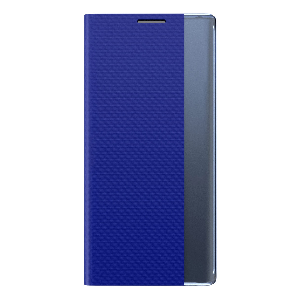 Sleep Case Bookcase Type Case med smart vindue til iPhone 13 Pro blå