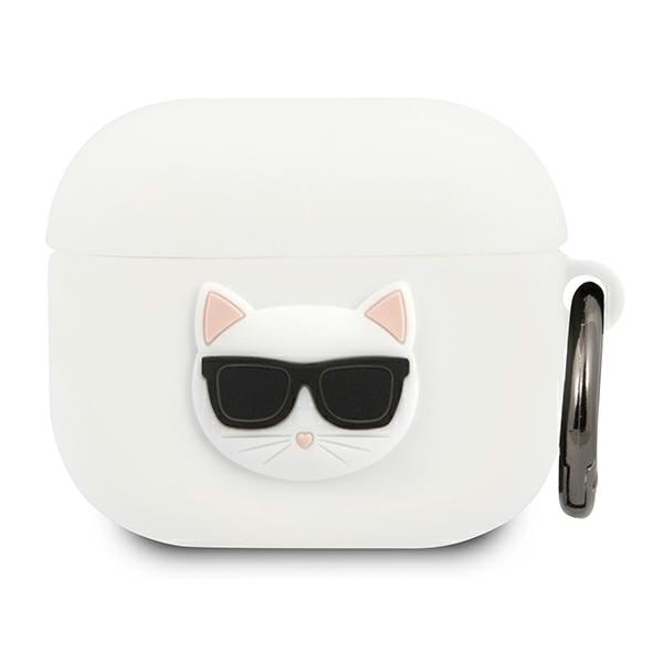 Karl Lagerfeld Choupette-etui i silikone til AirPods 3 - Hvid