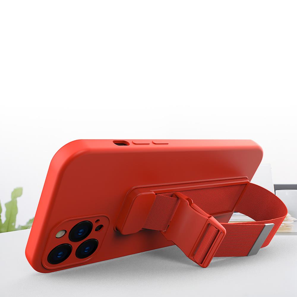 Rope case gel case med en kæde lanyard taske lanyard iPhone 11 Pro mørkegrøn