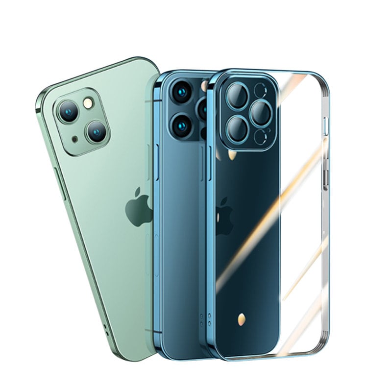 Joyroom Chery spejlcover til iPhone 13 Pro metallisk ramme sølv (JR-BP908 sølv)