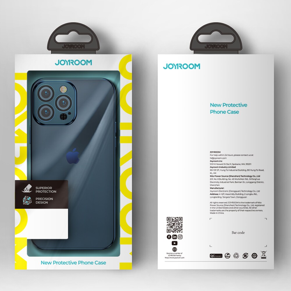 Joyroom Chery spejlcover til iPhone 13 Pro metallisk ramme sølv (JR-BP908 sølv)