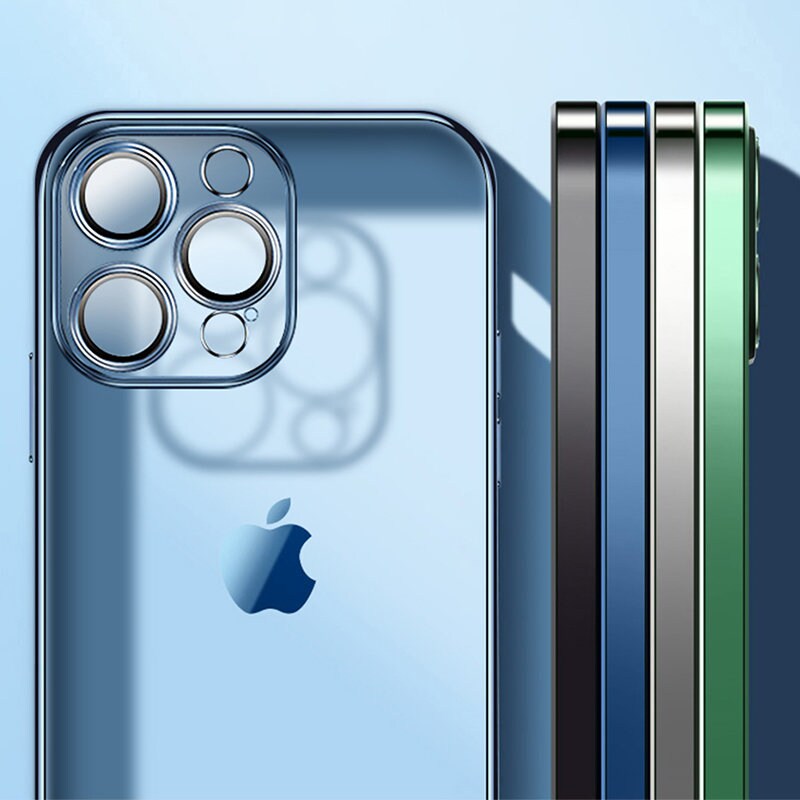 Joyroom Chery spejlcover til iPhone 13 Pro metallisk ramme sølv (JR-BP908 sølv)