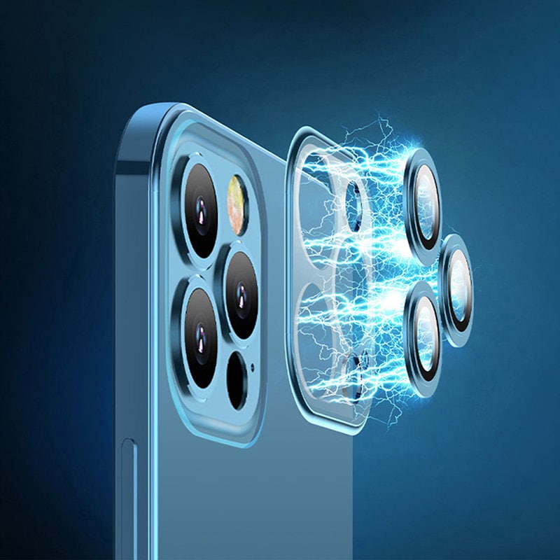 Joyroom Chery spejlcover til iPhone 13 Pro metallisk ramme sølv (JR-BP908 sølv)