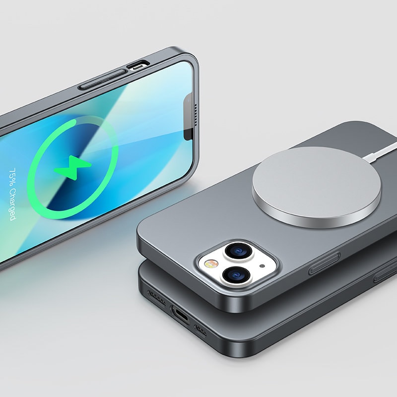 Joyroom 360 Full Case & Tempered Glass Screen Protector for iPhone 13 - Grey (JR-BP927)
