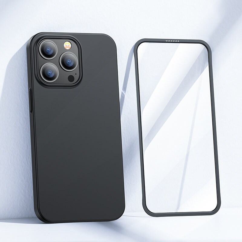 Joyroom 360 Full Case og skærmbeskytter til iPhone 13 Pro Max - Sort (JR-BP928)