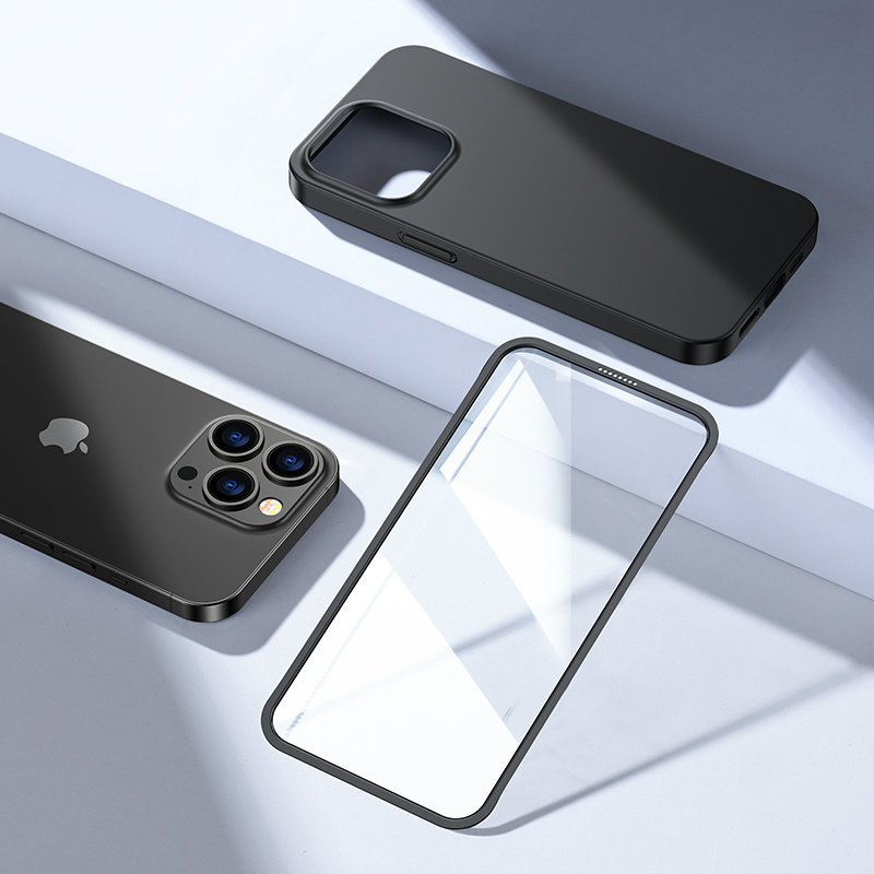 Joyroom 360 Full Case og skærmbeskytter til iPhone 13 Pro Max - Sort (JR-BP928)