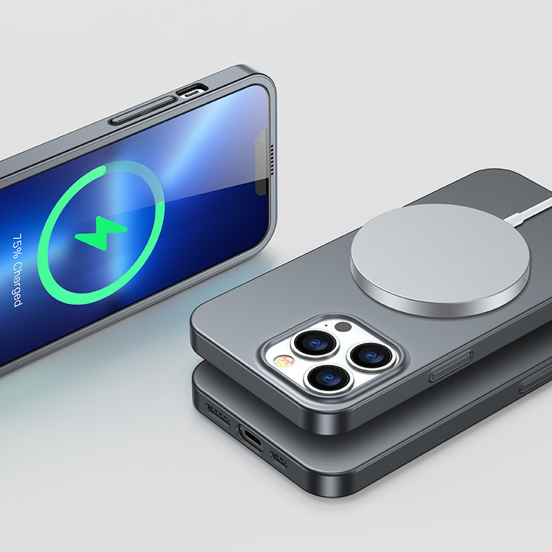 Joyroom 360 Full Case og skærmbeskytter til iPhone 13 Pro - grå (JR-BP935 tranish)