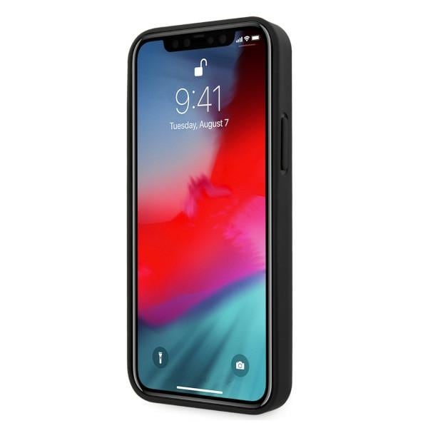 BMW Perforeret læderetui til iPhone 12 / iPhone 12 Pro - Sort