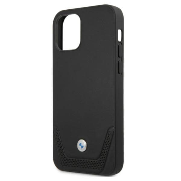 BMW Perforeret læderetui til iPhone 12 / iPhone 12 Pro - Sort