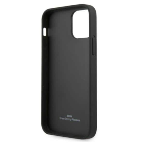 BMW Curve Perforate-etui i læder til iPhone 12 Pro Max - Rød