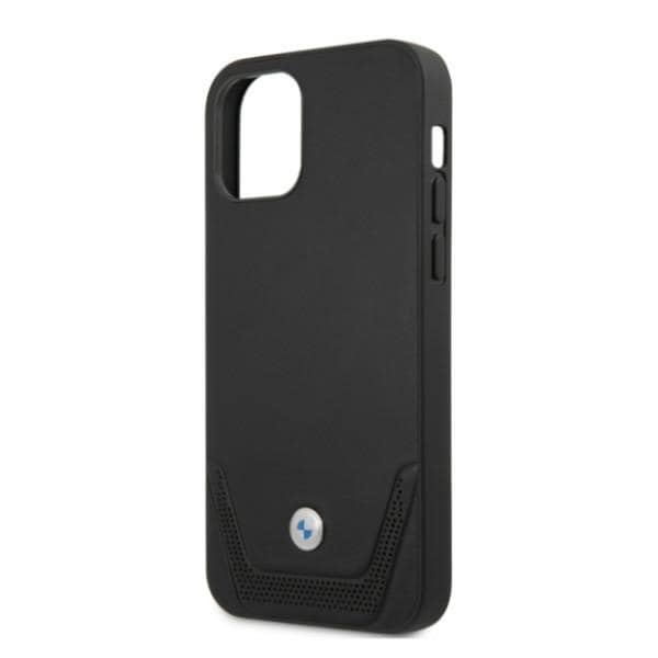 BMW Perforeret læderetui til iPhone 12 Pro Max - Sort