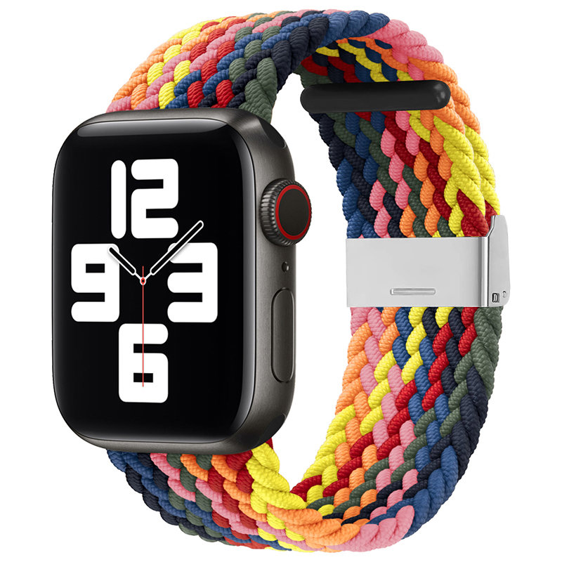 Flettet stofrem Armbåndsrem Stofrem til Apple Ur 38/40/41 mm - Multicolor
