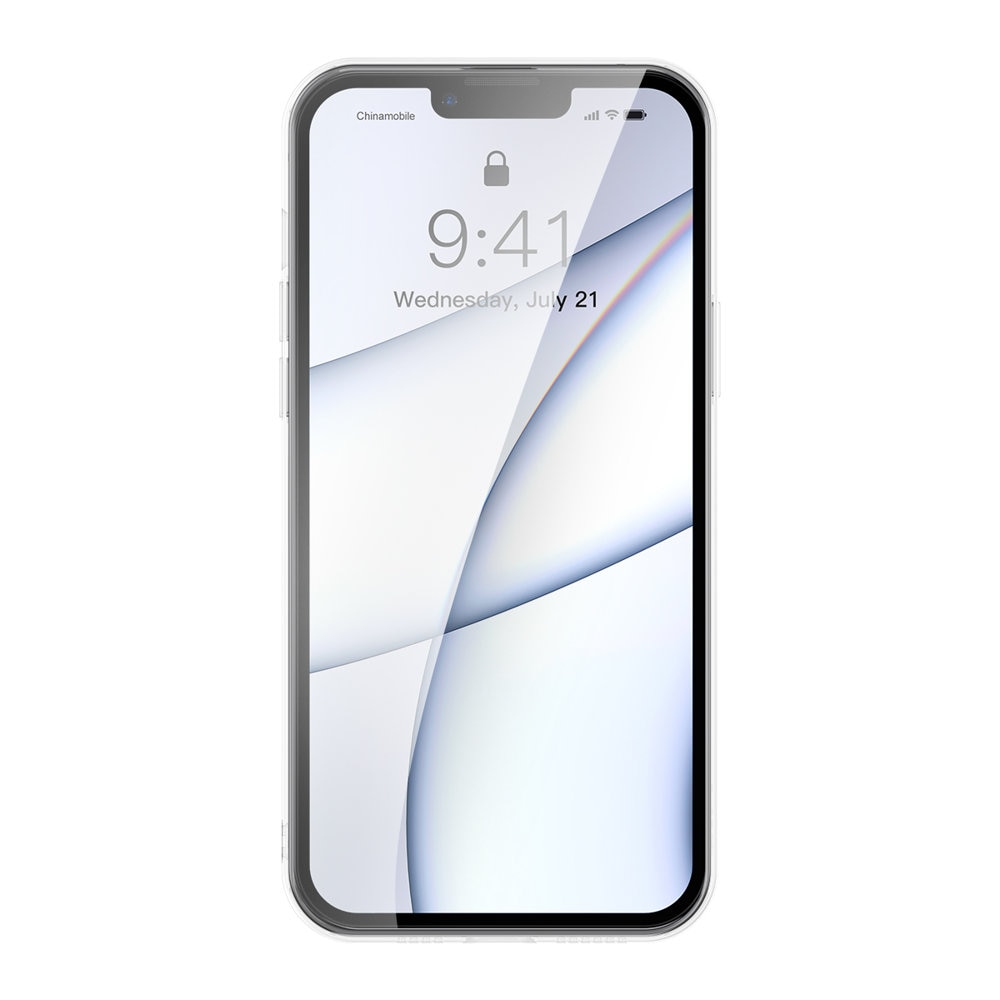 Baseus Frosted Glass Case for iPhone 13 Pro Max with Transparent Gel Frame (ARWS000202)