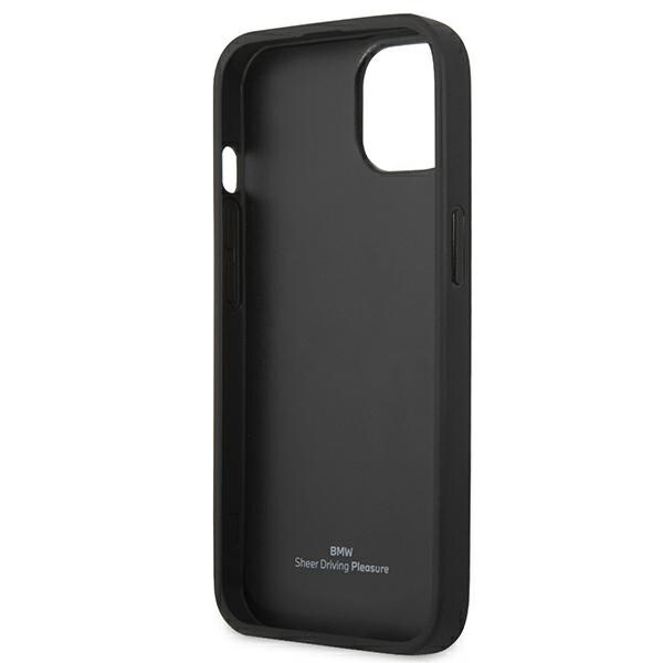 BMW Curve Perforate-etui i læder til iPhone 13 mini - Rød