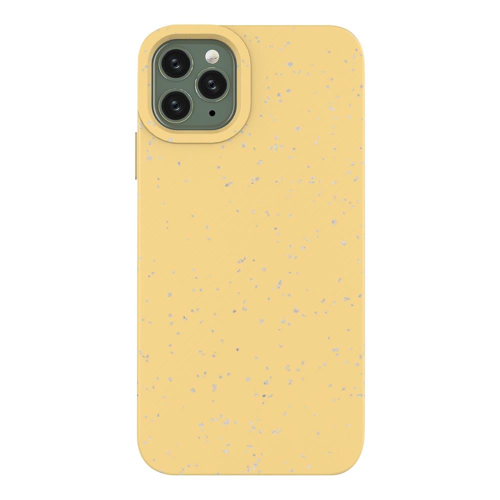Eco Case Etui til iPhone 11 Pro Max Silikone cover Telefon cover Gul