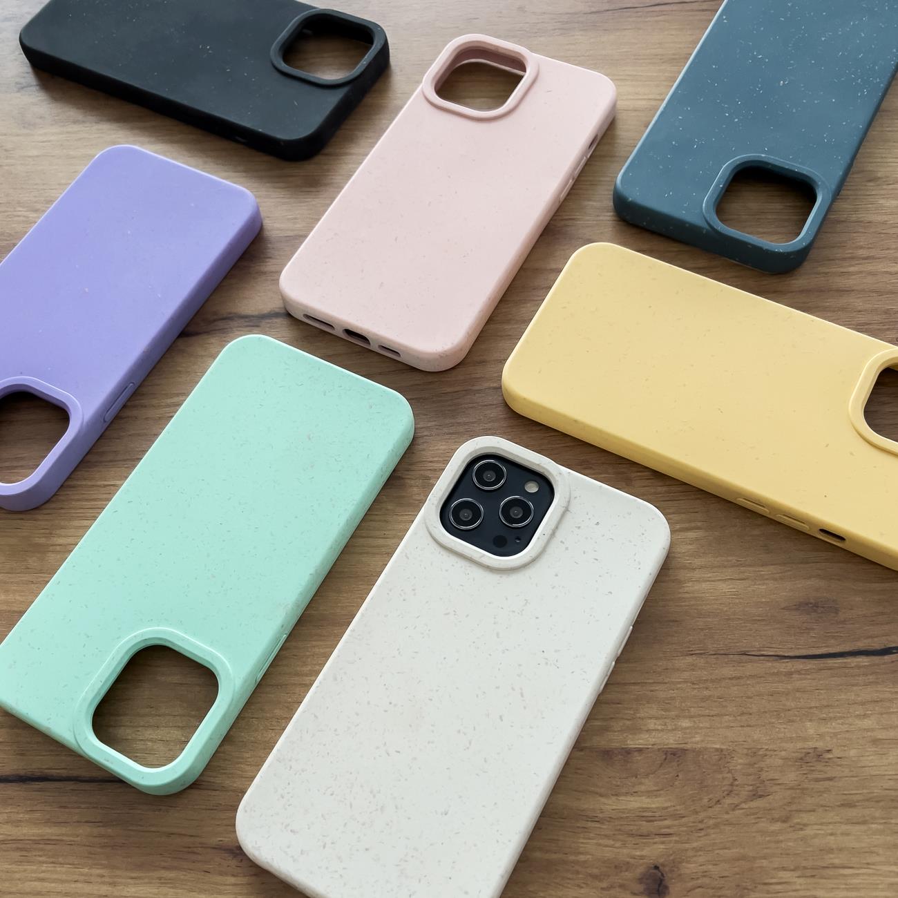 Eco Case Etui til iPhone 12 Pro Max Silikone Cover Telefonskal Mint