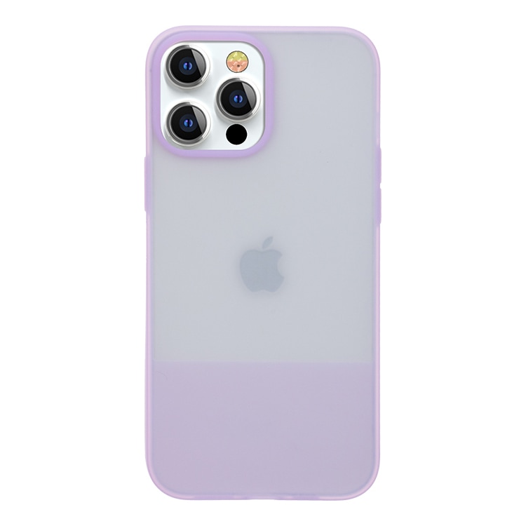 Kingxbar Plain Series cover til iPhone 13 Pro silikoneetui lilla
