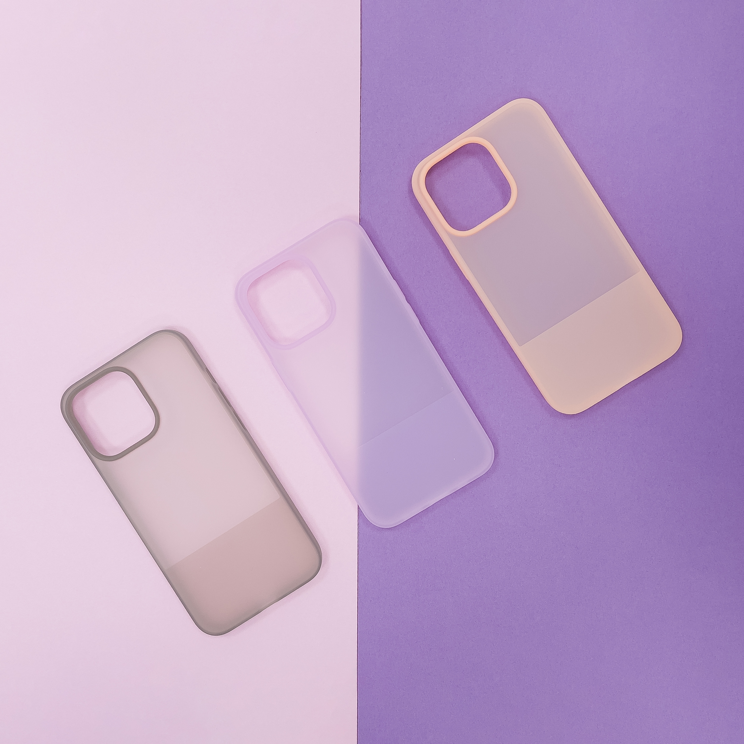 Kingxbar Plain Series cover til iPhone 13 Pro silikoneetui lilla