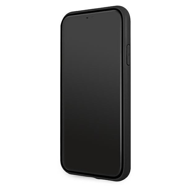BMW Læder Curve Perforate Etui til iPhone 11 / Xr - Rød