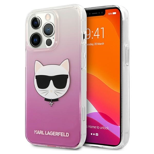 Karl Lagerfeld Choupette Head Case til iPhone 13 Pro Max - Pink
