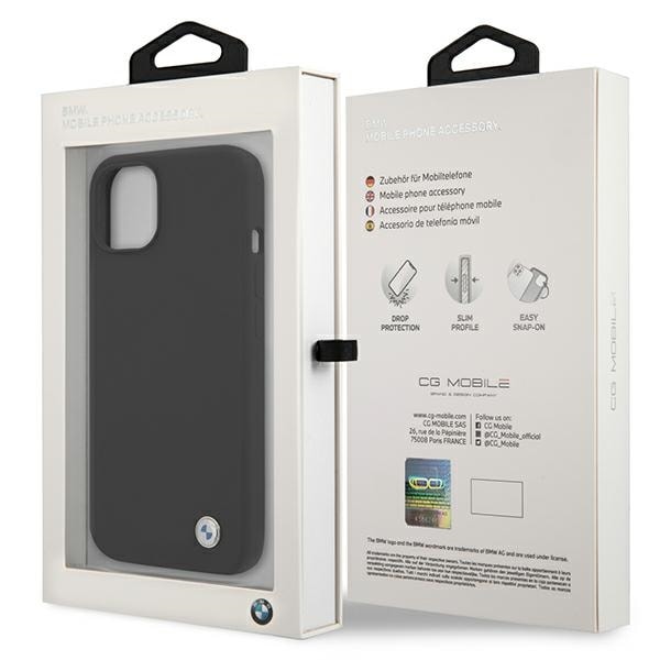 BMW Signaturetui i silikone til iPhone 13 mini - Sort