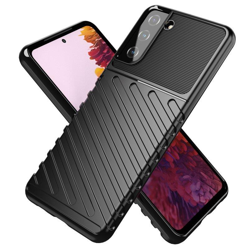 Thunder Case fleksibelt pansret cover til Samsung Galaxy S22 + (S22 Plus) blå