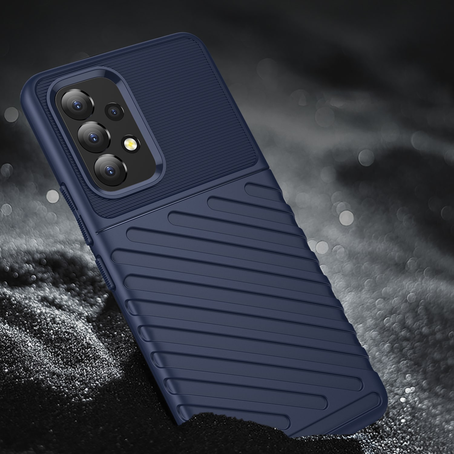 Thunder Case fleksibelt pansret cover til Samsung Galaxy A53 5G blå
