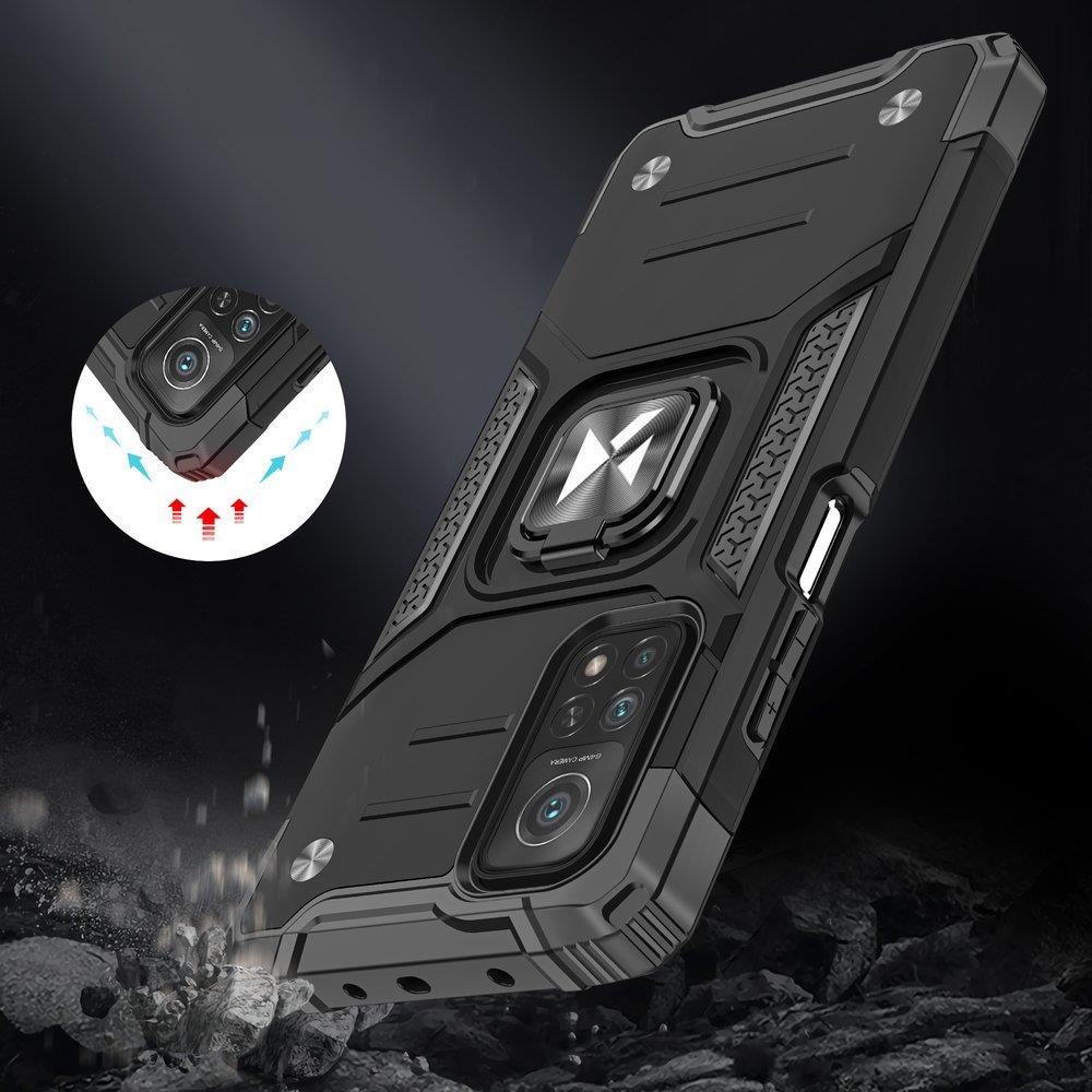 Wozinsky Ring Armor robust hybrid cover + magnetisk holder til Samsung Galaxy A03s blå