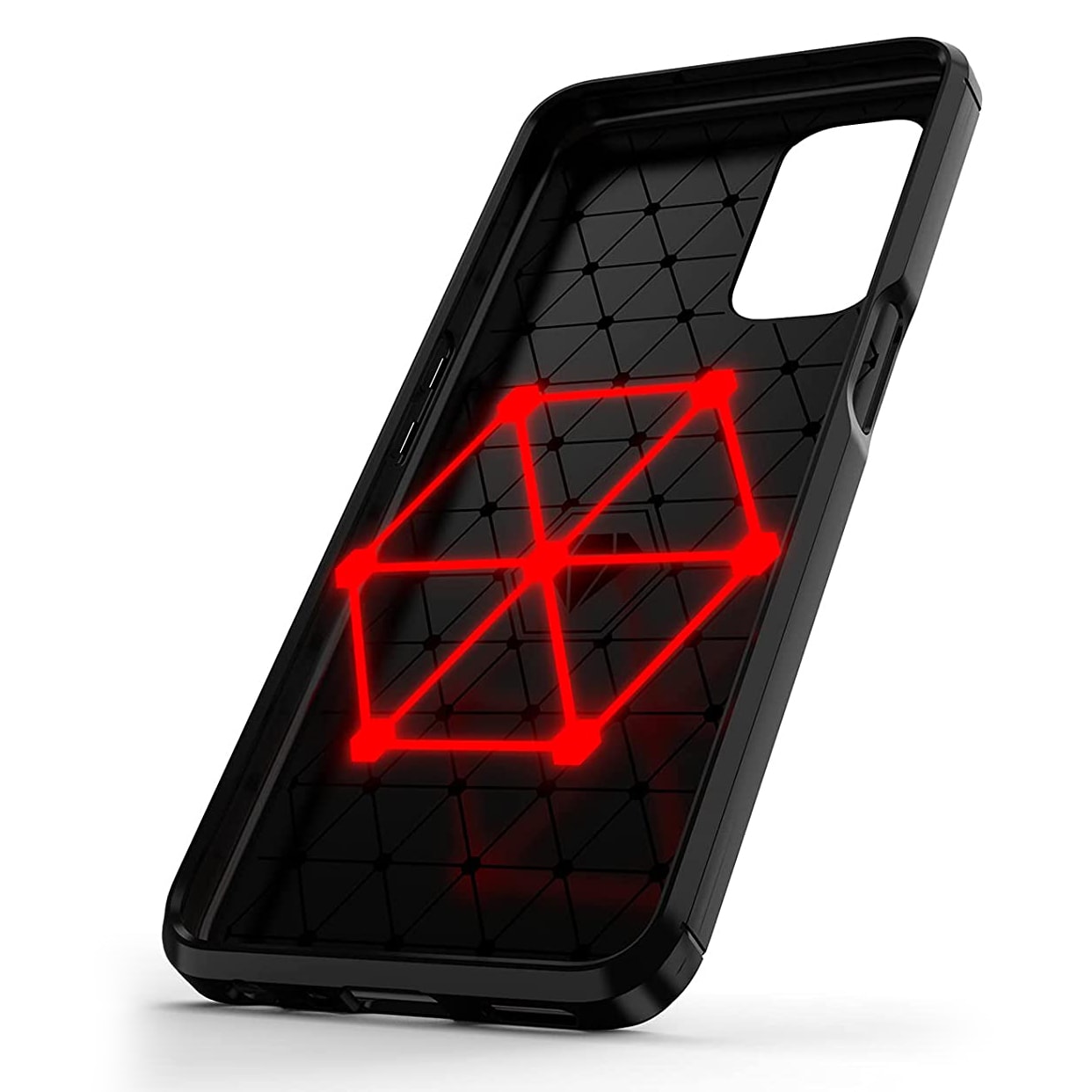 Carbon Case Fleksibelt cover til OnePlus Nord N200 5G sort