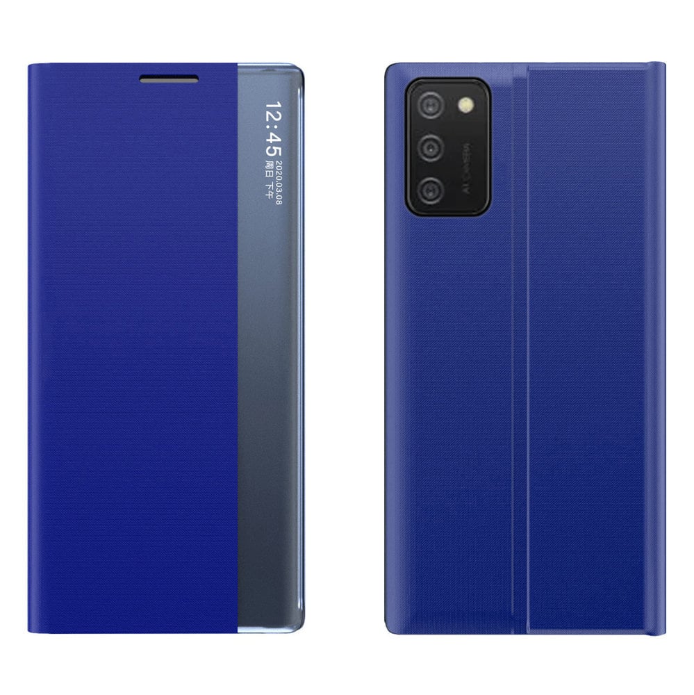 Nyt Sleep Case-cover med standerfunktion til Samsung Galaxy A03s (166.5) blå