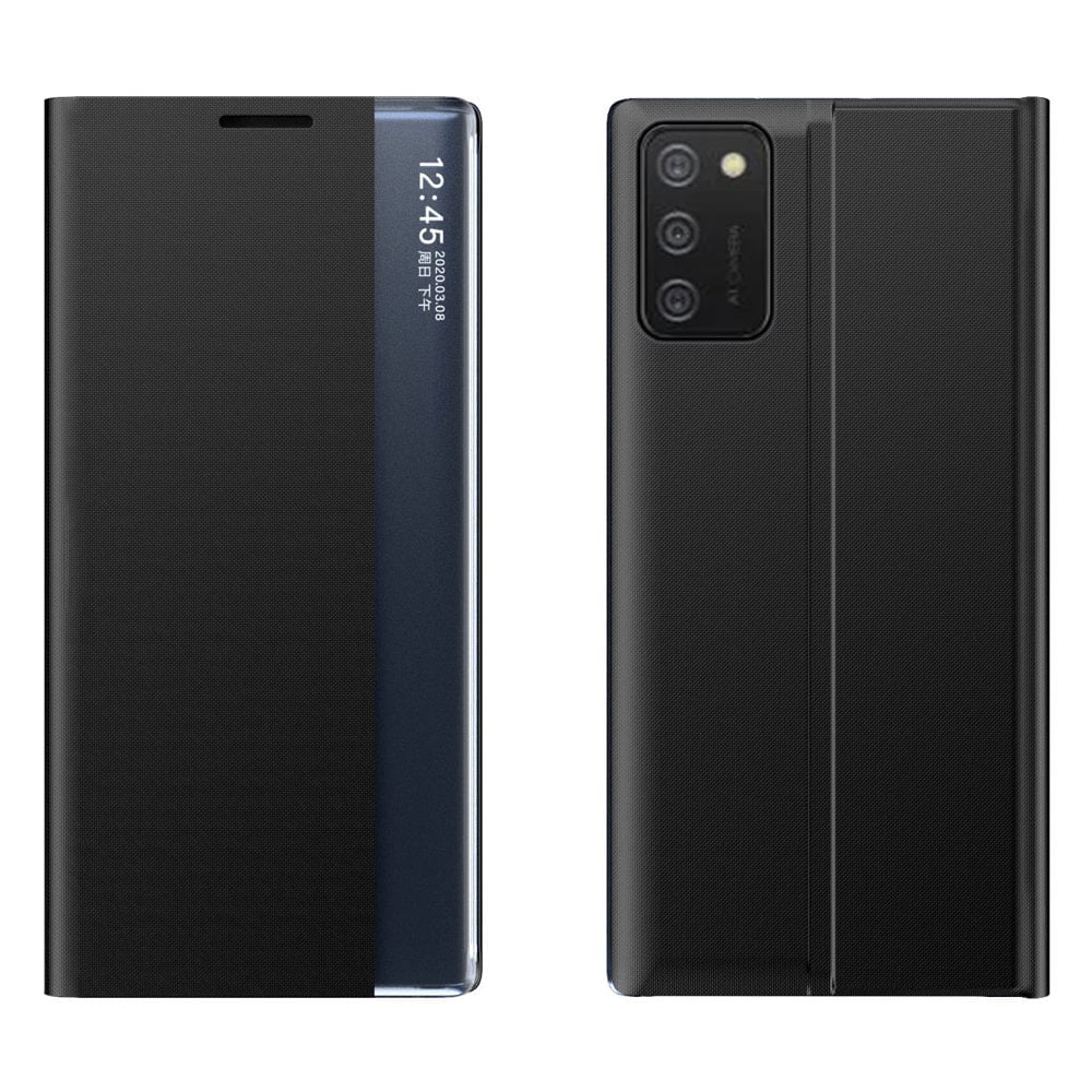 Nyt Sleep Case-cover med standerfunktion til Samsung Galaxy A03s (166.5) sort