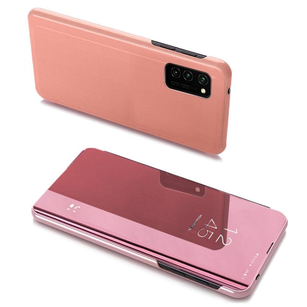 Clear View-etui til Samsung Galaxy A03s (166.5) pink