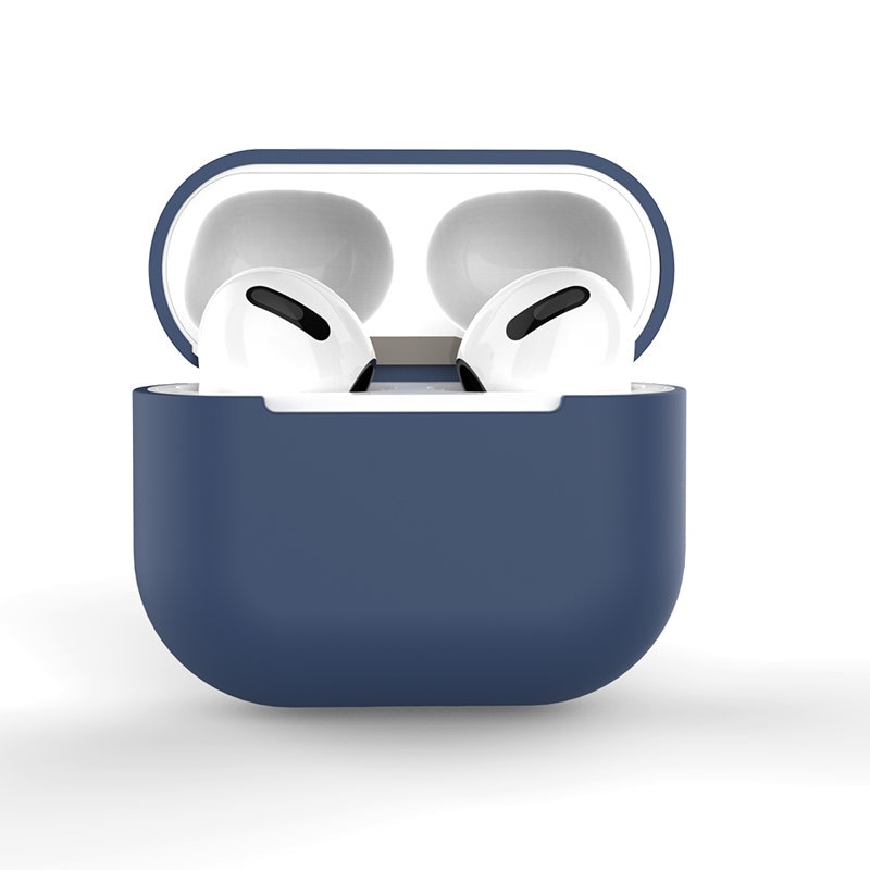 Etui til AirPods 2 / AirPods 1 blødt silikonecover til hovedtelefoner blå (etui C)