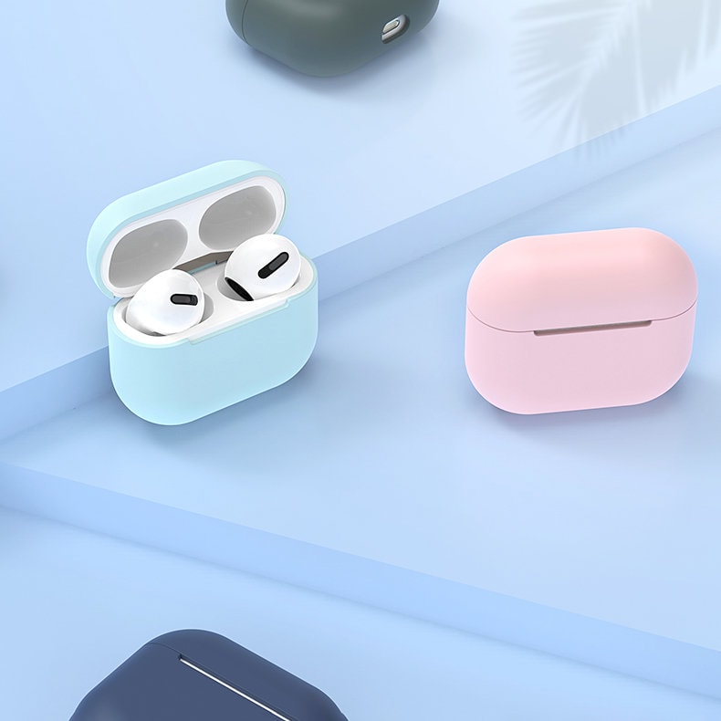 Etui til AirPods 2 / AirPods 1 blødt silikonecover til hovedtelefoner hvid (etui C)