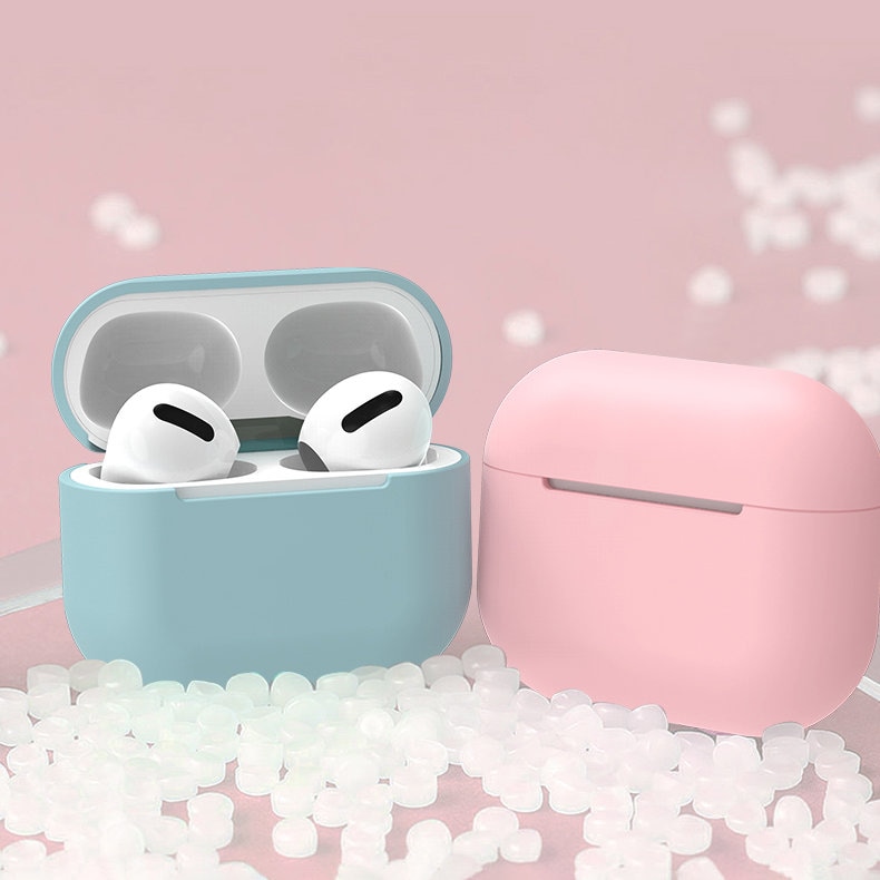 Etui til AirPods 2 / AirPods 1 blødt silikonecover til hovedtelefoner hvid (etui C)