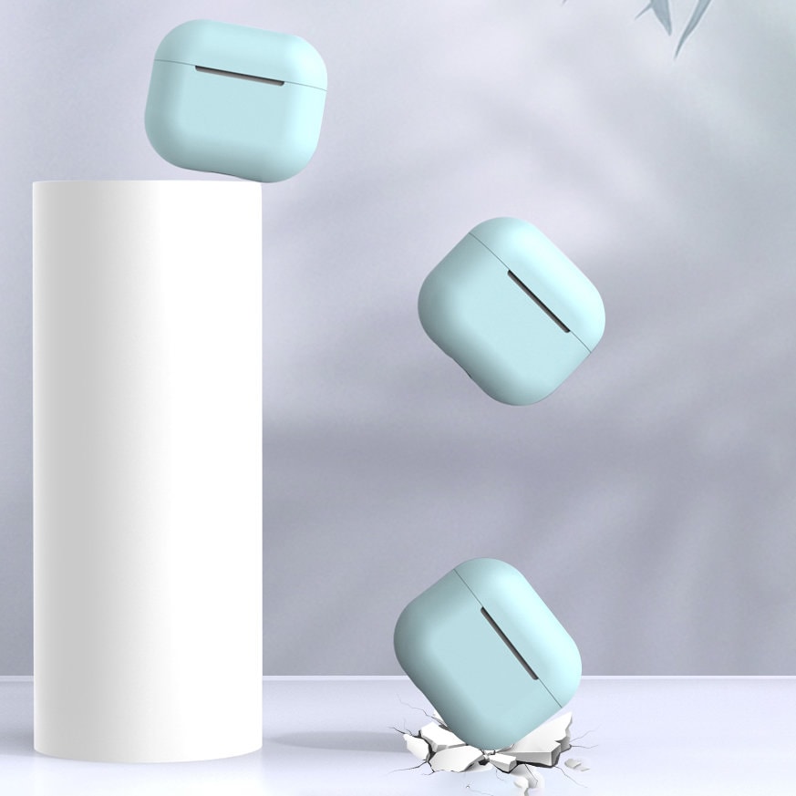 Etui til AirPods 2 / AirPods 1 blødt silikonecover til hovedtelefoner hvid (etui C)