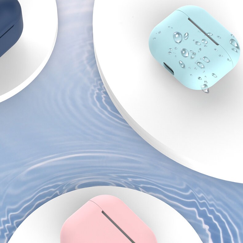 Etui til AirPods 2 / AirPods 1 blødt silikonecover til hovedtelefoner hvid (etui C)