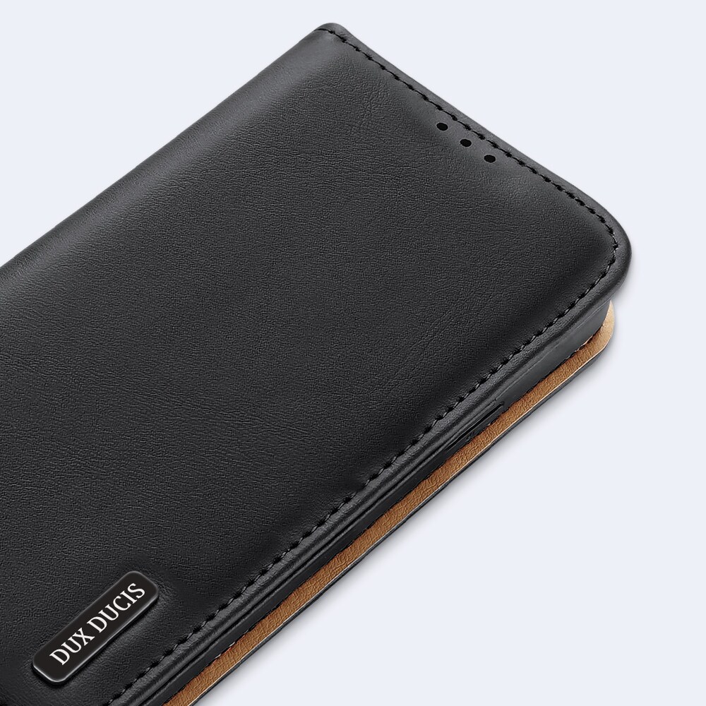 Dux Ducis Hivo Læder Flip Cover Ægte læderpung til Samsung Galaxy S22+ Blå