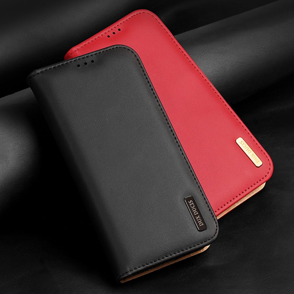 Dux Ducis Hivo Læder Flip Cover Ægte læderpung til Samsung Galaxy S22+ Blå