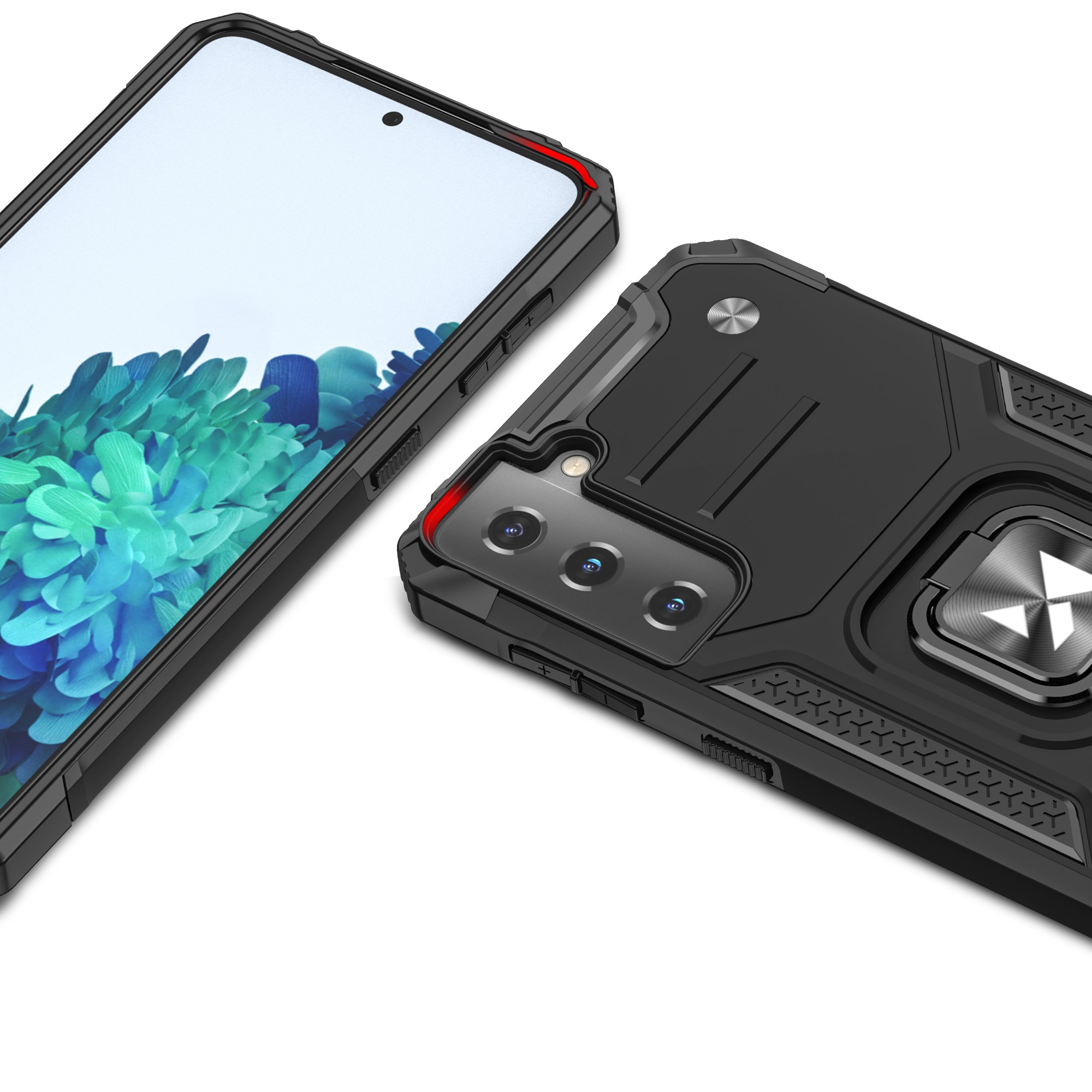 Wozinsky Ring Armor robust hybrid cover + magnetisk holder til Samsung Galaxy S22 blå