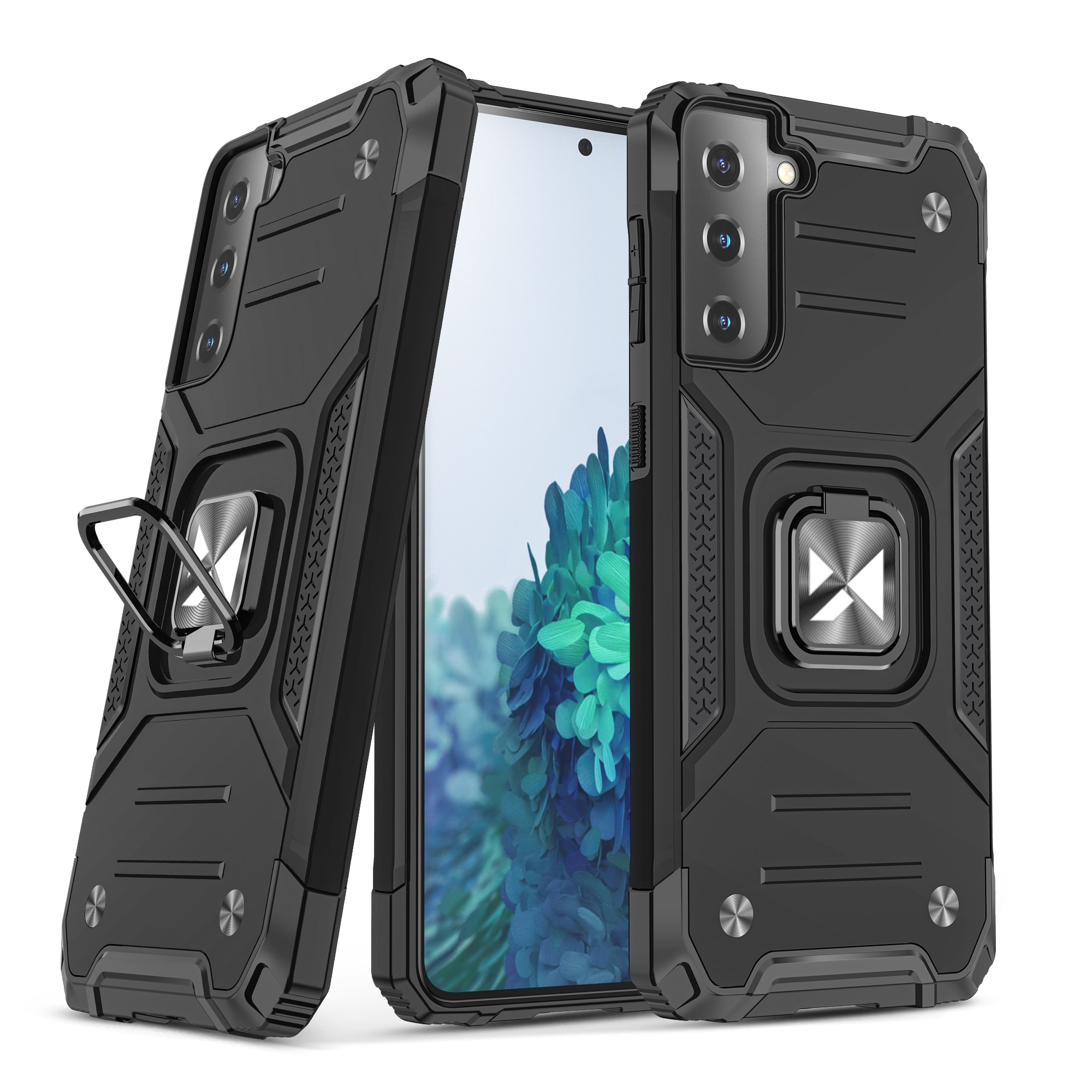 Wozinsky Ring Armor Tough Hybrid Case Cover + Magnetic Mount til Samsung Galaxy S22 Ultra gold