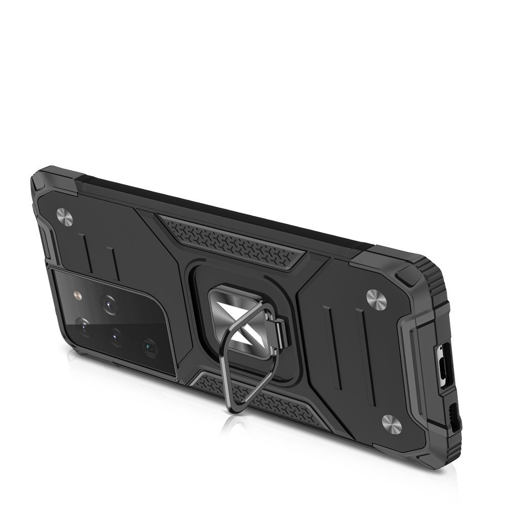 Wozinsky Ring Armor robust hybrid cover + magnetisk holder til Samsung Galaxy S22 Ultra red
