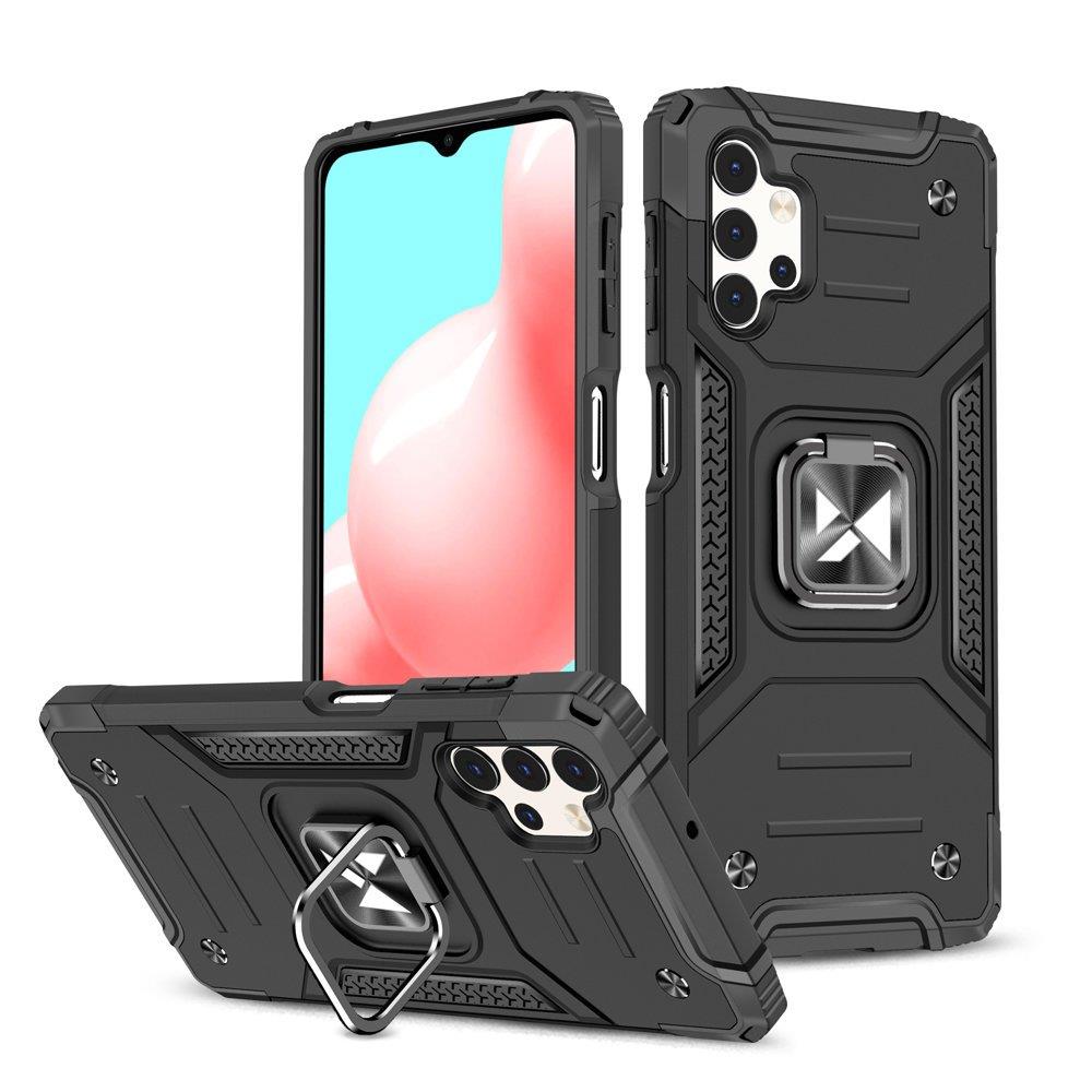 Wozinsky Ring Armor robust hybrid cover + magnetisk holder til Samsung Galaxy A73 sort