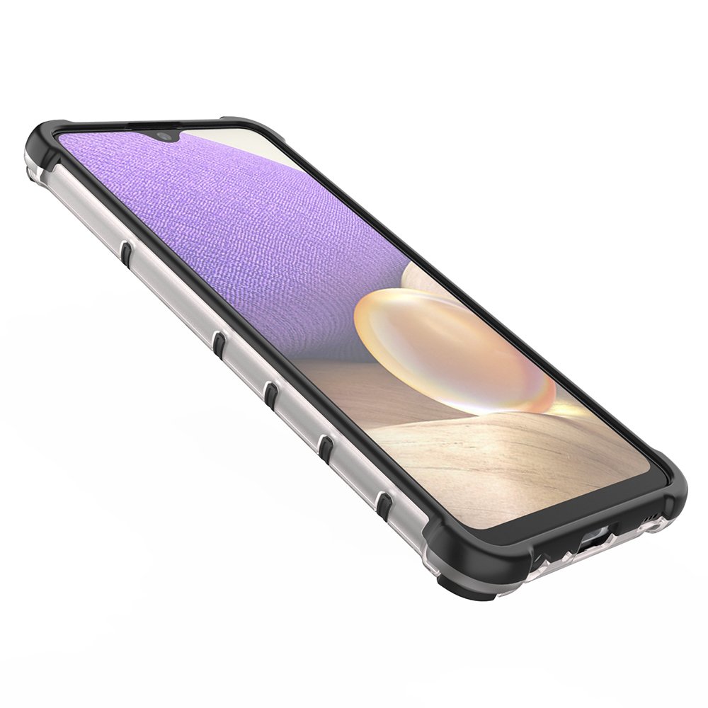 Honeycomb-etui pansret cover med gelramme til Samsung Galaxy A03s (166.5) blå