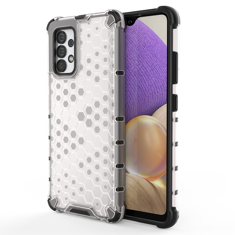 Honeycomb-etui pansret cover med gelramme til Samsung Galaxy A13 5G transparent